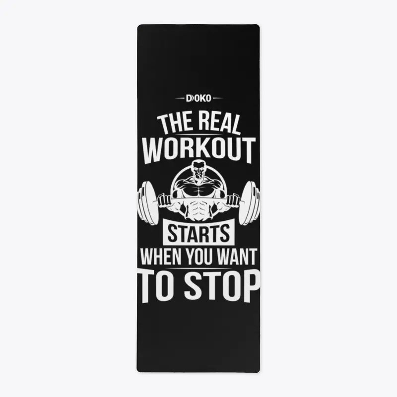 Big Workout Starts When You Want To Stop